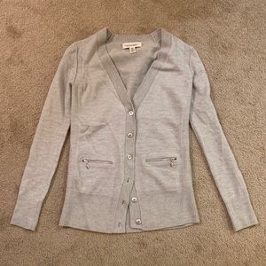 XS Merino Wool Grey Banana Republic Cardigan